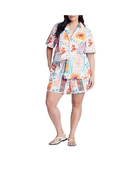 Eloquii Women's Pull On Printed Short