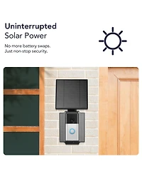Wasserstein 2.5W Solar Charger for Ring Battery Doorbells (2024–2nd Gen) & Wyze Video Doorbell Pro
