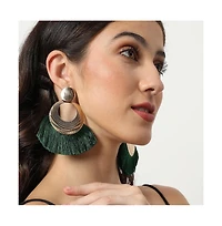 Sohi Women's Tassel Drop Earrings
