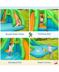 Mecale Kids Inflatable Water Park Bounce House with 480 W Blower