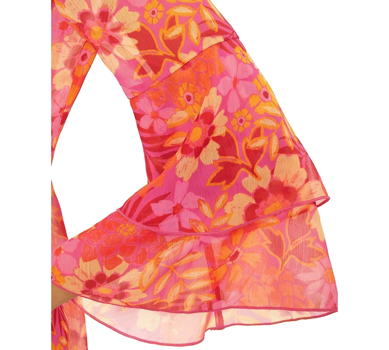Becca Women's Floral-Print Tunic Cover-Up Top