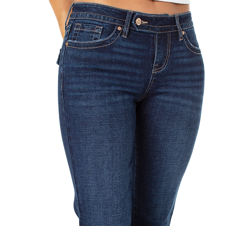 Celebrity Pink Juniors' Low-Rise Extended-Tab Bootcut Jeans