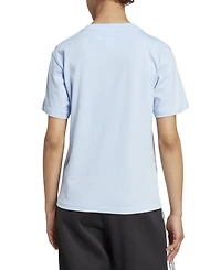 adidas Women's Short-Sleeve Cotton Crewneck Logo T-Shirt