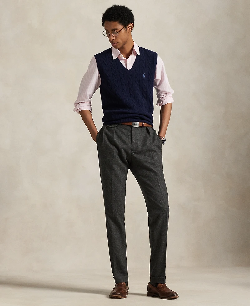 Polo Ralph Lauren Men's Cable-Knit Wool-Cashmere Sweater Vest
