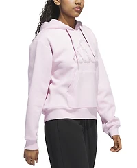 adidas Women's Cotton Hooded Long-Sleeve Hoodie