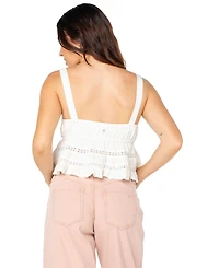 Roxy Juniors' Layla V-Neck Peplum Tank Top