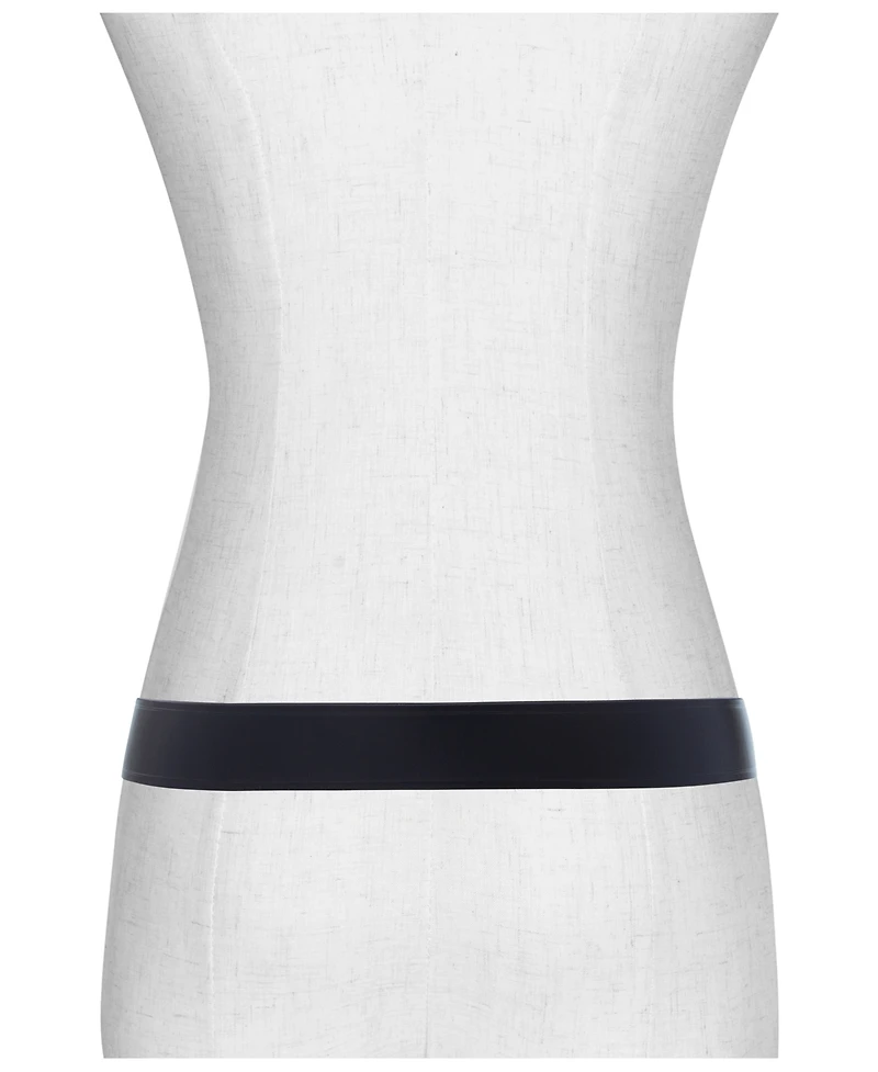 Micheal Kors Women's Embossed Logo Leather Belt