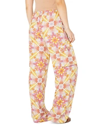 Roxy Juniors' Precious Cargo Printed Wide-Leg Pants
