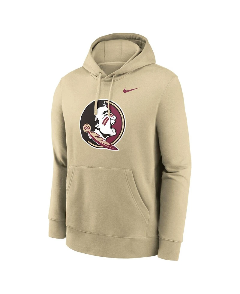 Nike Men's Gold Florida State Seminoles Primetime Club Fleece Pullover Hoodie