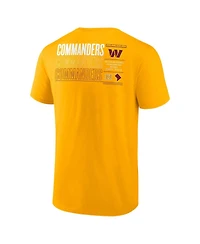 Fanatics Men's Gold Washington Commanders Repeat Stats T-Shirt