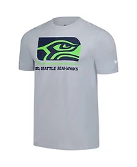 Nike Men's Gray Seattle Seahawks Lockup Essential T-Shirt