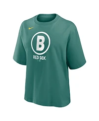 Nike Women's Green Boston Red Sox 2025 City Connect Logo Boxy T-Shirt