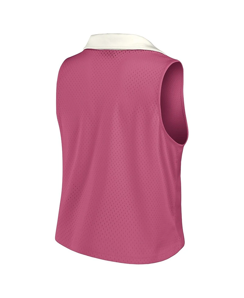 Fanatics Women's Pink Philadelphia Phillies Studio Wellness V-Neck Tank Top
