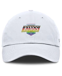 Fanatics Men's White Los Angeles Kings Pride Adjustable Hat
