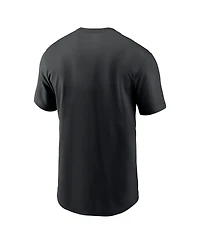 Nike Men's Black Detroit Lions Primetime Wordmark Essential T-Shirt
