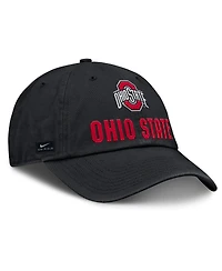 Nike Men's Black Ohio State Buckeyes 2025 Sideline Club Adjustable Hat