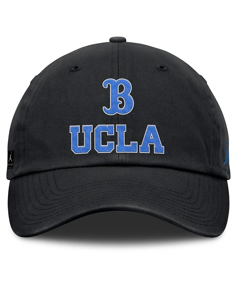 Jordan Men's Black Ucla Bruins 2025 Sideline Club Adjustable Hat