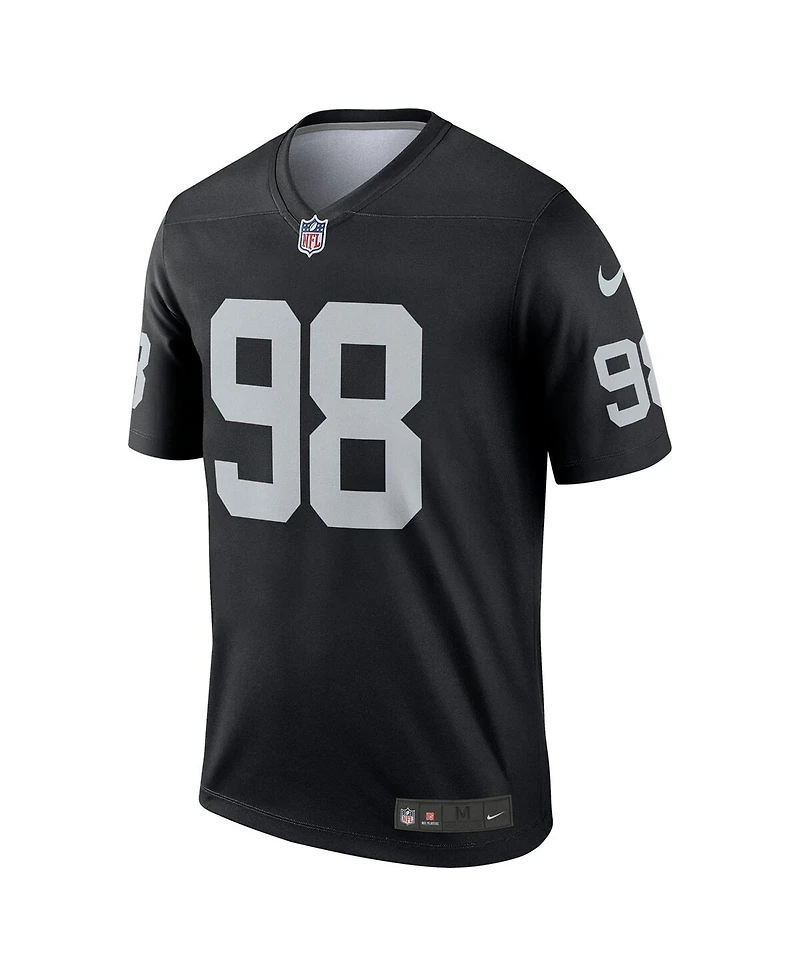 Nike Men's Maxx Crosby Black Las Vegas Raiders Team Legend Jersey