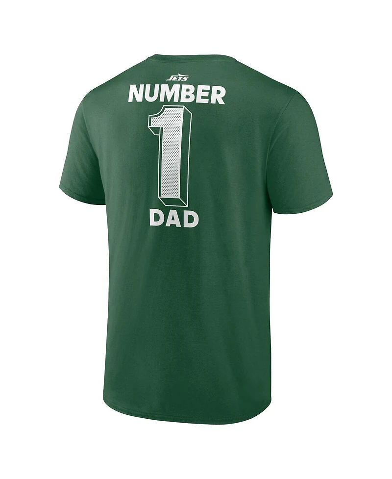 Logo Athletic Men's Green New York Jets Dad Jersey T-Shirt