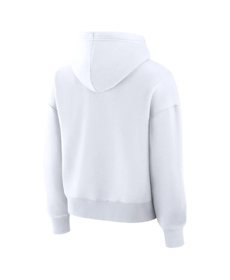 Fanatics Women's White Utah Mammoth Primary Logo Legacy Fleece Pullover Hoodie