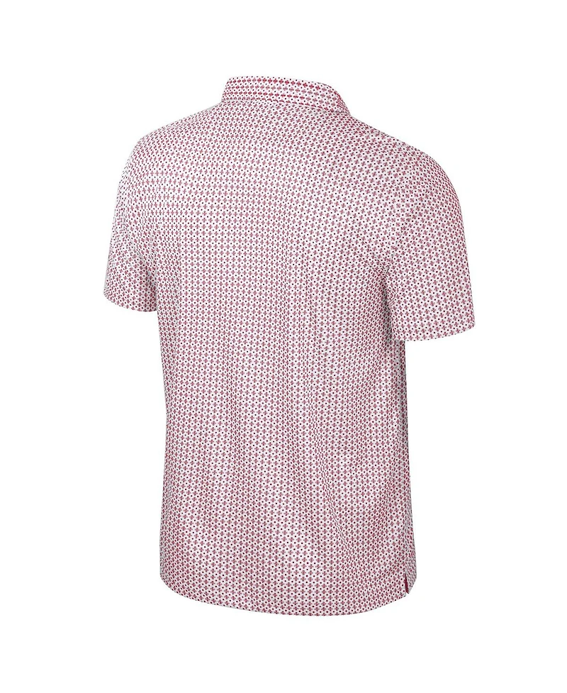 Colosseum Men's Crimson Indiana Hoosiers Big Tall Marty Rival Polo Shirt