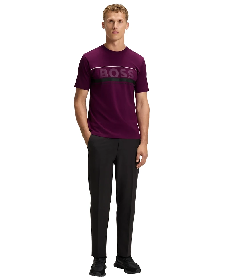 Boss by Hugo Men's Cotton-Jersey Logo T-Shirt