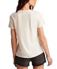 Lucky Brand Women's Steer Skull Crewneck Tee