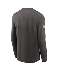 Nike Men's Pewter Tampa Bay Buccaneers Sideline Performance Long Sleeve T-Shirt