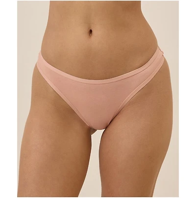 Pact Women's Organic Cotton Everyday Classic Fit Thong 6-Pack