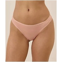 Pact Women's Organic Cotton Everyday Classic Fit Thong 6-Pack