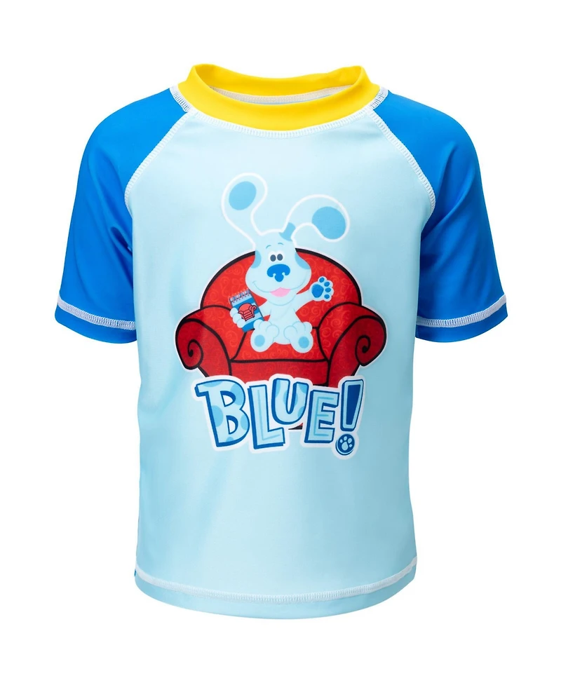 Blue's Clues Baby Boys You! Rash Guard and Swim Trunks Outfit Set