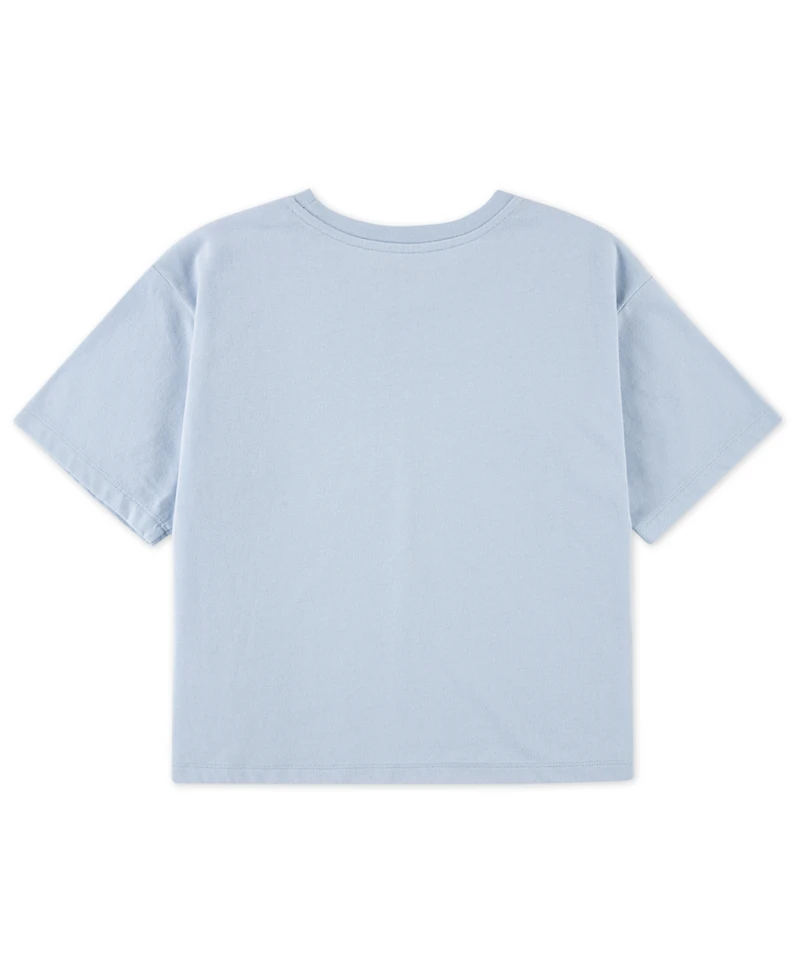 abercrombie kids Girls Floral Ny Crest Boxy T-Shirt