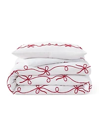 Peri Home Sasha Bows Embroidered 2-Pc. Duvet Cover Set, Twin