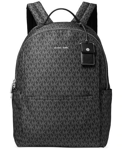 Michael Kors Sable Large Printed Signature Logo Backpack