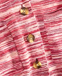 State of Day Women's Multicolored Rib-Knit Cardigan, Macy's Exclusive