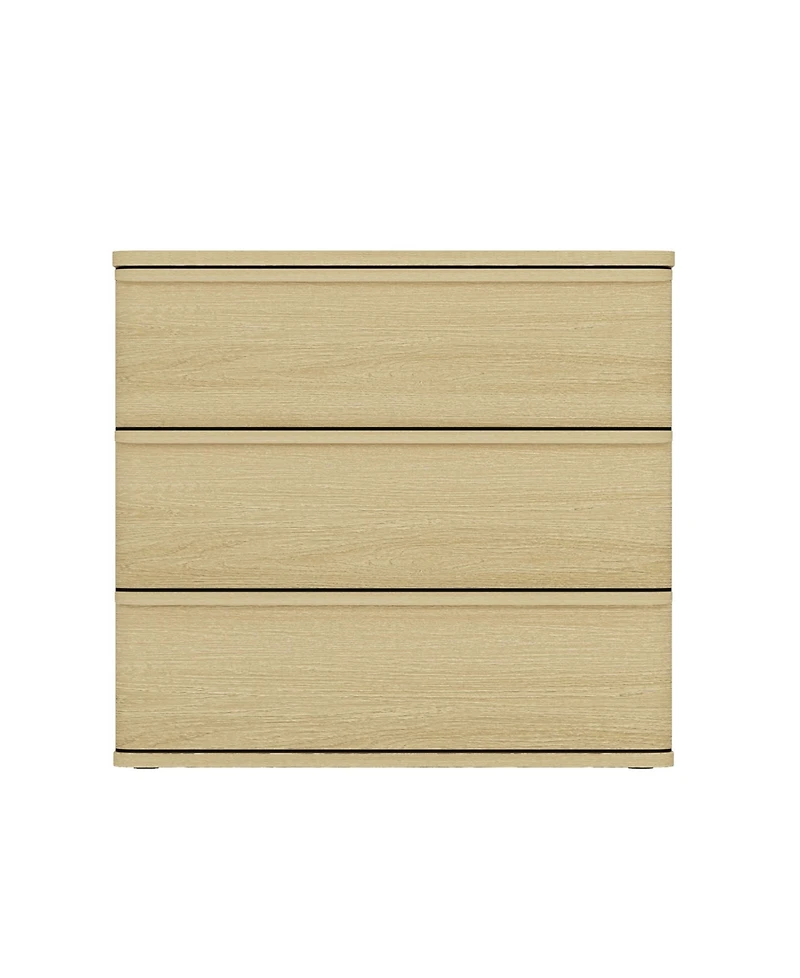 Manhattan Comfort Molly 26" Modern 3-Drawer Nightstand