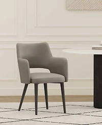 Manhattan Comfort Tremont Leatherette Upholstered Dining Armchair