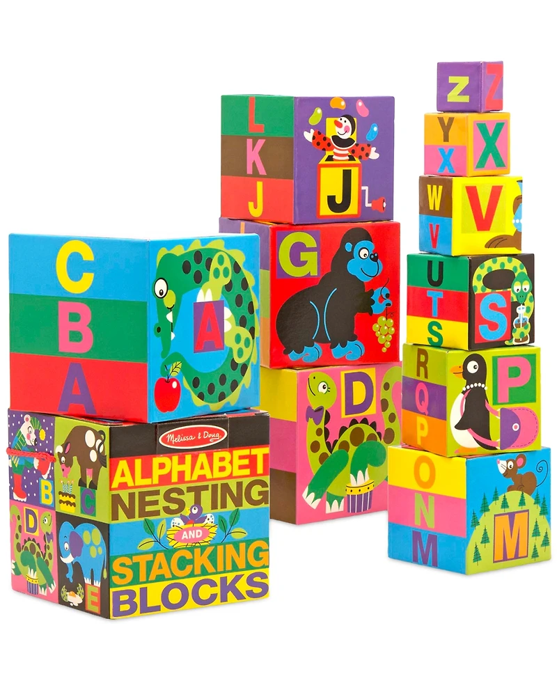 Melissa and Doug Alphabet Nesting and Stacking Blocks