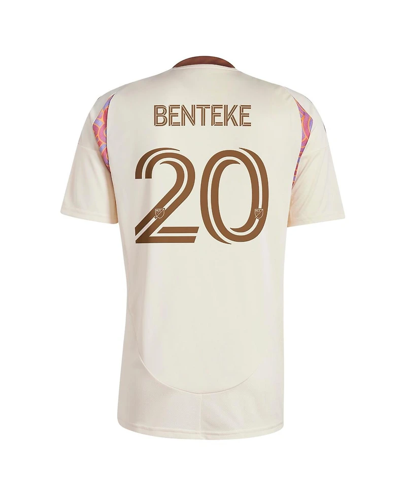 Adidas Men's Christian Benteke Natural D.c. United 2025 the Soul Kit Replica Player Jersey