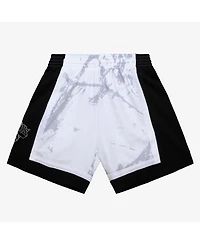 Mitchell & Ness Men's White New York Knicks 2009/10 Hardwood Classics Marble Swingman Shorts