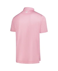 FootJoy Men's Pink 2025 the Players ProDry Houndstooth Geo Lisle Polo Shirt