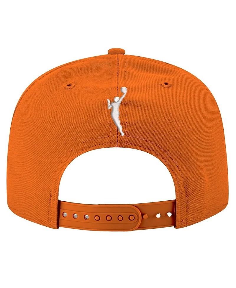 New Era Men's and Women's Orange Connecticut Sun Logo 9FIFTY Snapback Hat