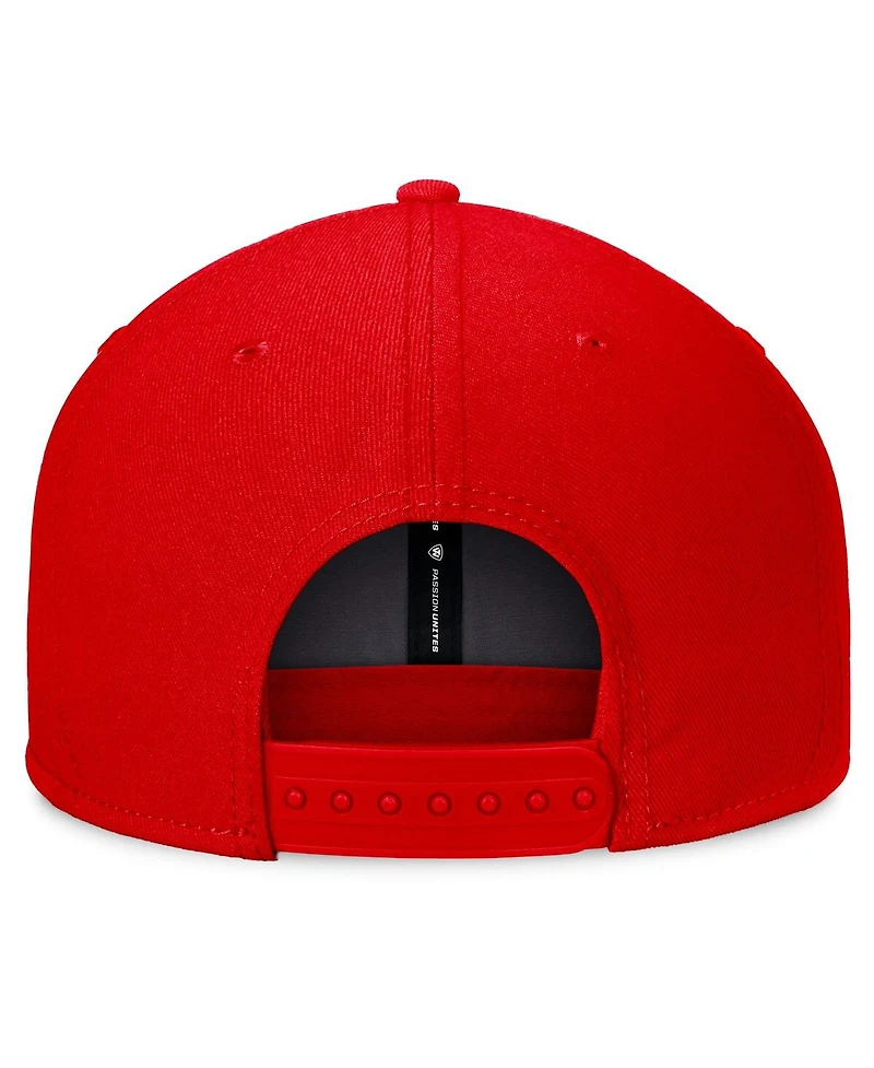 Top of the World Men's Red Fresno State Bulldogs Fundamental Snapback Hat