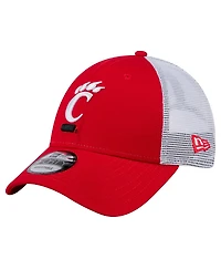 New Era Men's Red Cincinnati Bearcats Trucker 9FORTY Adjustable Hat