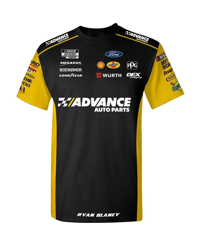 Team Penske Men's White Ryan Blaney Advanced Auto Parts Uniform T-Shirt