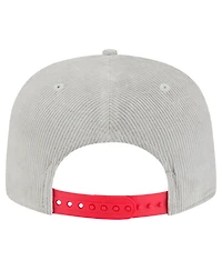 New Era Men's Gray Chicago Cubs Corduroy Golfer Snapback Hat