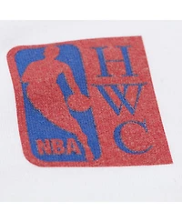Mitchell & Ness Men's and Women's White Philadelphia 76ers Hardwood Classics Vintage Team Origins Premium T-Shirt