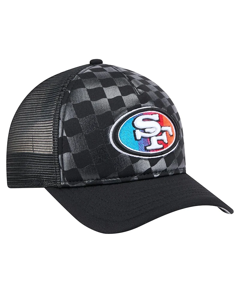 New Era Men's Black San Francisco 49ers Gradient 9FORTY Adjustable Hat