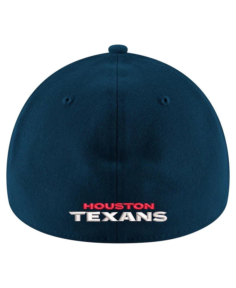 New Era Men's Navy Houston Texans Throwback Crawl Standard 39THIRTY Flex Hat