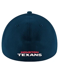New Era Men's Navy Houston Texans Throwback Crawl Standard 39THIRTY Flex Hat